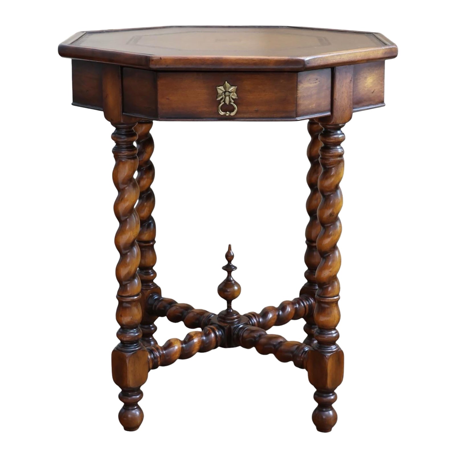 Vintage Theodore Alexander French Renaissance Octagonal Side Table