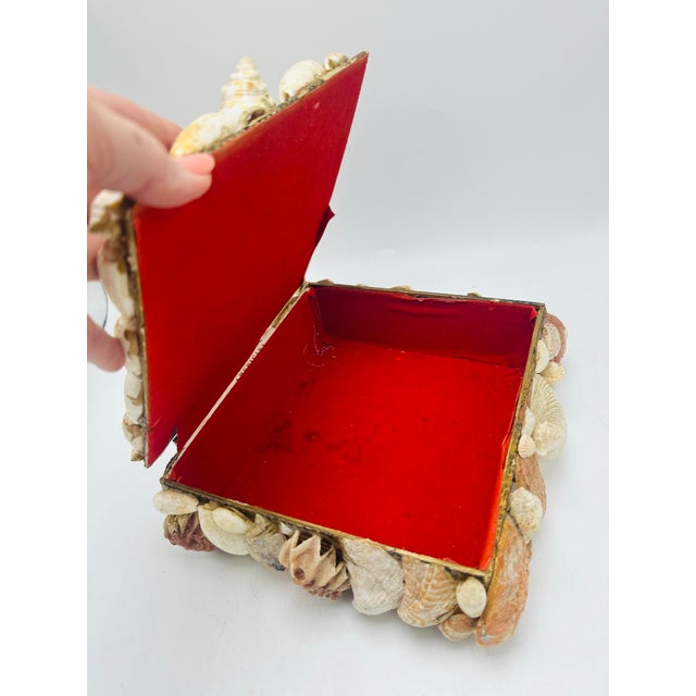 Vintage Coastal Shell Box | Chairish