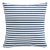 22" Indoor/Outdoor Pillow in Navy Nautical Stripe For Sale