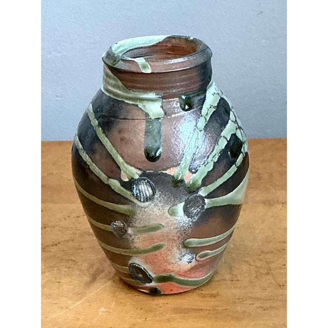 Late 20th Century Vintage Abstract Ceramic Vase For Sale - Image 5 of 12