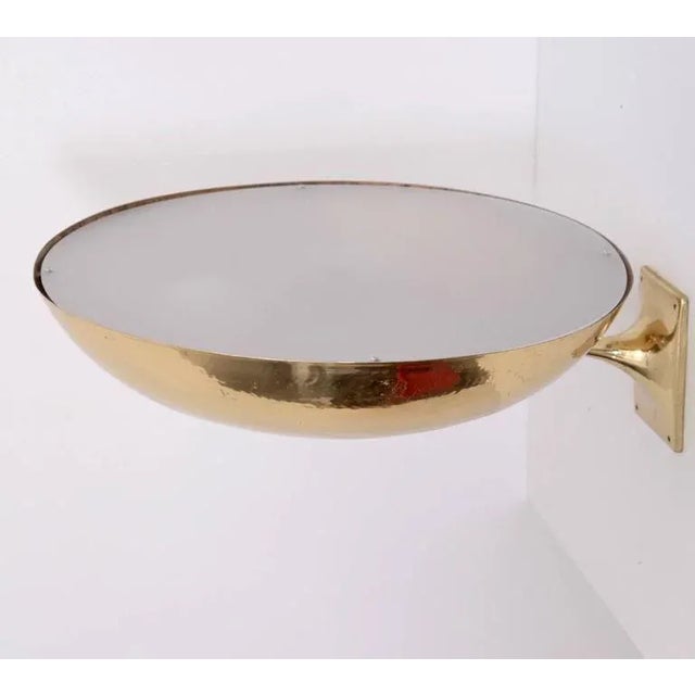 Metal Brass Wall Lamp from a German Theatre, 1930s For Sale - Image 7 of 9