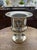 Early Twentieth Century Entity Classic Silver Plated Footed Champagne Bucket Chiller With Lion-Head Door Knocker Handles and Lid With Finial For Sale - Image 11 of 12