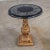 Mid 20th Century Neoclassic Hollywood RegencyPedestal Side Table Round Gilded Plaster & Black Composit Top For Sale - Image 5 of 13