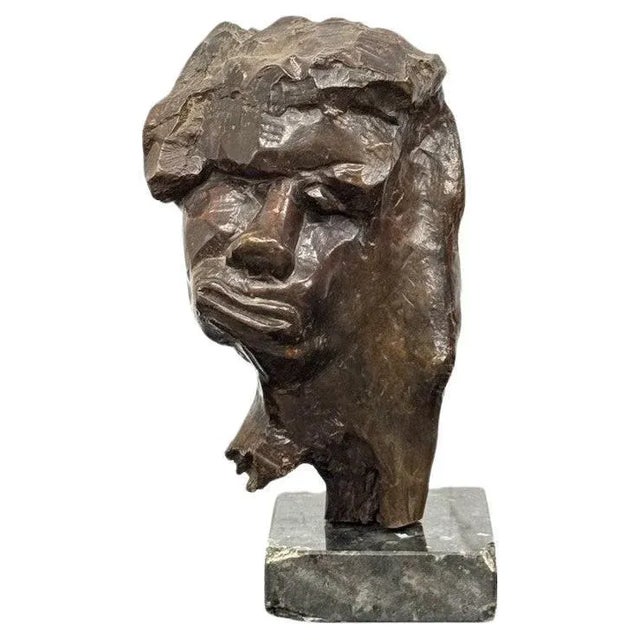 Sculpture of Face by Liliana Casella Muratti, 1970s For Sale - Image 8 of 8