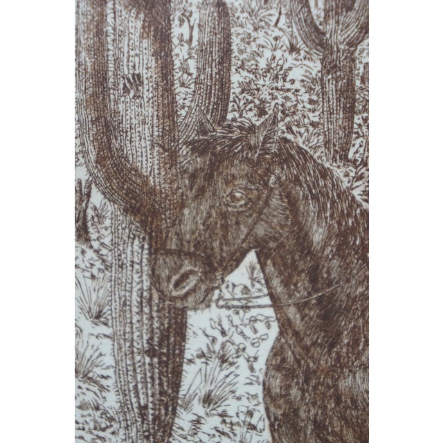 1977 Ronaldo Norden How the West Was Won Marx Brothers Horseback Engraving For Sale - Image 6 of 11