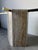 1980s Vintage Italian Postmodern Geometric Marble & Brass Dining Table Base For Sale - Image 4 of 17