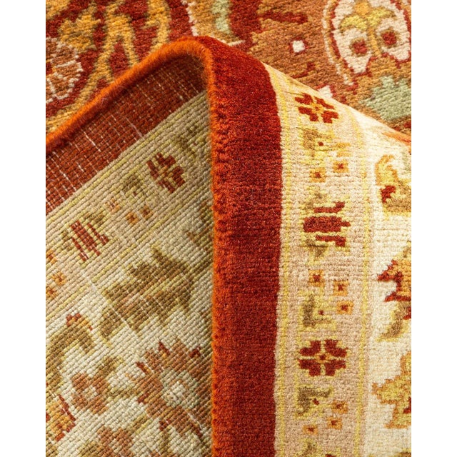 Mogul, One-of-a-Kind Hand-Knotted Area Rug - Orange, 3' 2" x 12' 7" For Sale In New York - Image 6 of 8