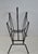 French Modernist Black Metal Magazine Rack attributed to Jacques Adnet, 1950s For Sale - Image 9 of 14