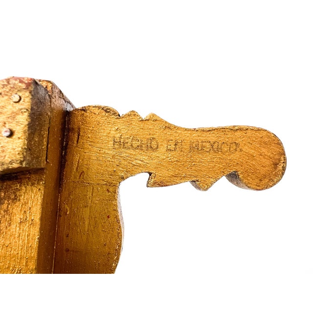 Vintage Giltwood Tabletop Display Easel, Hand-Carved Scrollwork Stand - Italian Style, Hollywood Regency For Sale - Image 10 of 15