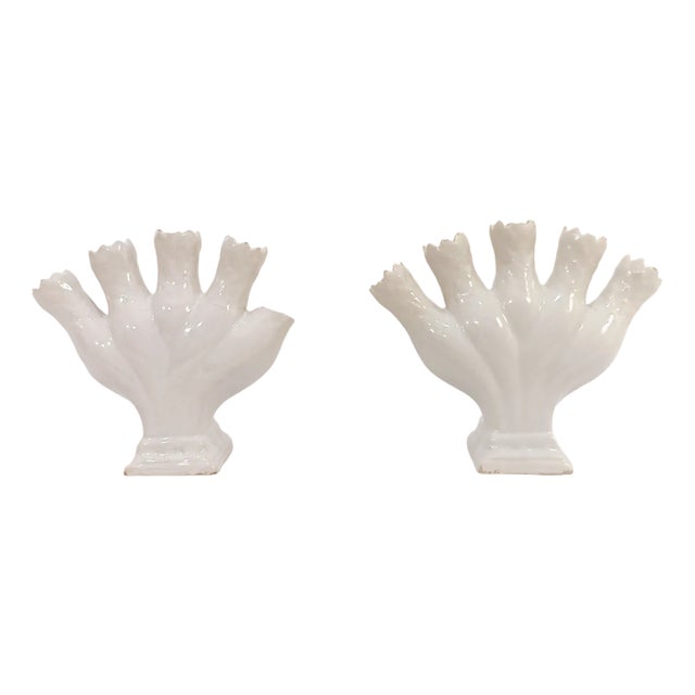 Spanish Ceramic Vases from Sargadelos, Set of 2 For Sale