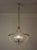1940s Vintage Italian Art Deco Brass Chandelier with Glass Leaves attributed to Ercole Barovier for Barovier&Toso, 1940s For Sale - Image 5 of 14
