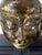 Tibetan Gilt Copper Alloy Mask on Display Stand For Sale - Image 13 of 18