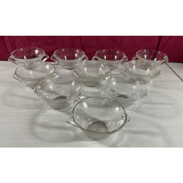 1930s Clear Hazel Atlas Florentine No. 2 Depression Glass Table Set - 43 Pcs For Sale - Image 9 of 12