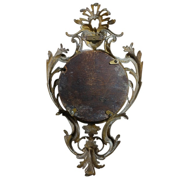 Antique French Bronze Mirror, 1890s For Sale - Image 3 of 7