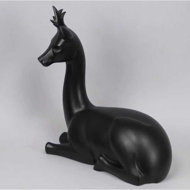 Large Deer in Manises Ceramic, 1960s For Sale - Image 3 of 6