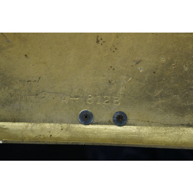 Vintage American Colonial Style Brass Fireplace Tools Hearthware Cannon Ball For Sale - Image 12 of 13