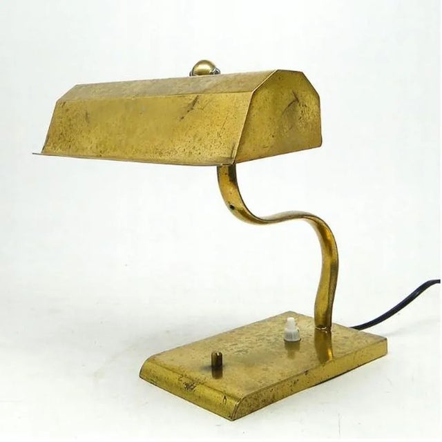 Metal Art Deco Bedside Lamp, Germany, 1930s For Sale - Image 7 of 7