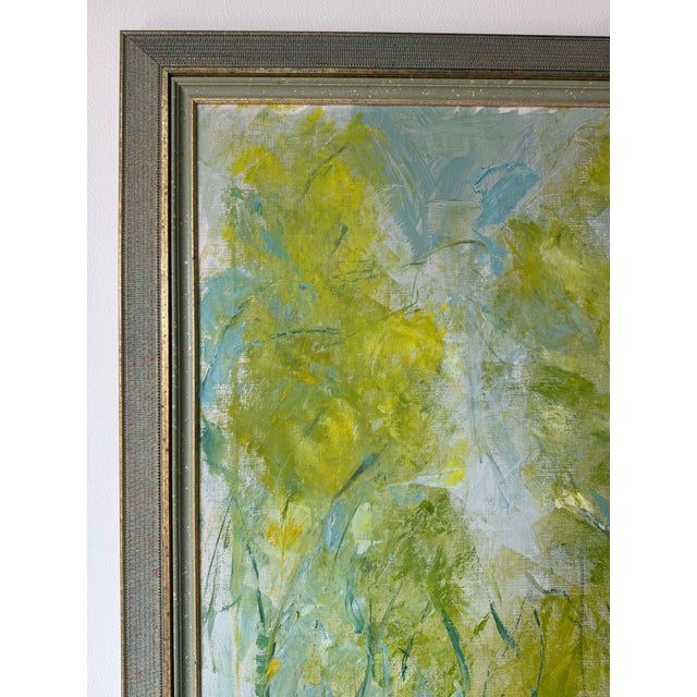 1970s 1970’s James Holder Expressionist Abstract Acrylic on Canvas Painting – Framed For Sale - Image 5 of 12