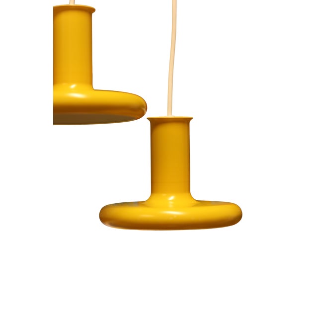 Optima Lamp in Yellow Metal by Hans Due for Fog & Mørup, 1970s For Sale - Image 11 of 16