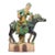 Antique Chinese Sancai Glazed Roof Tile Equestrian Figure For Sale