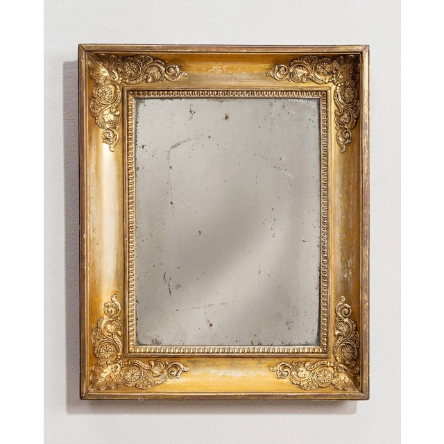 19th Century France Empire Gold Wood Mirror For Sale In Greensboro - Image 6 of 10