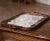 Glass Early 20th Century French Art Populaire Walnut and Glass Serving Tray For Sale - Image 7 of 12
