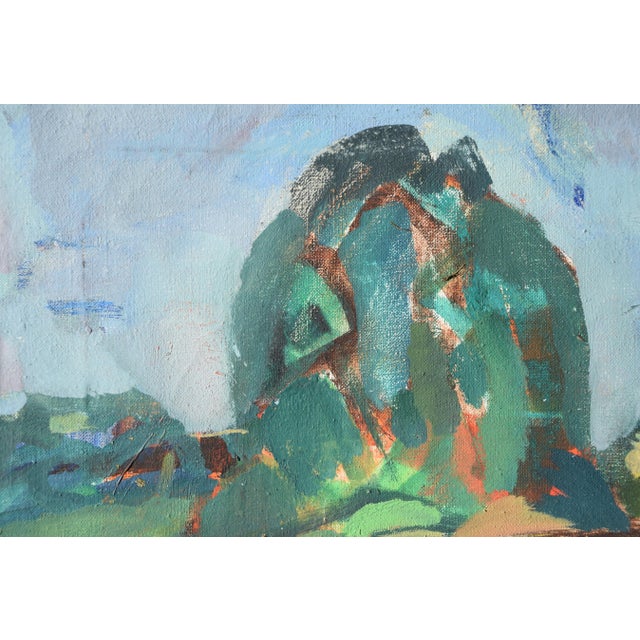 Dietrich Noßky, Landscape Forest, 1967, Oil on Canvas, Framed For Sale - Image 7 of 14