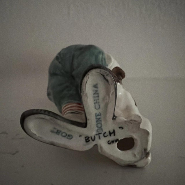 Vintage Small Boy & Dog Porcelain Figurine Titled “Butch” by Gort For Sale In Milwaukee - Image 6 of 6