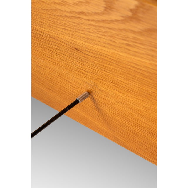Danish Mid-Century Modern Petite Wall-Hanging Shelf in White Oak Attributed to Dyrlund, Denmark, C. 1960s For Sale - Image 9 of 9