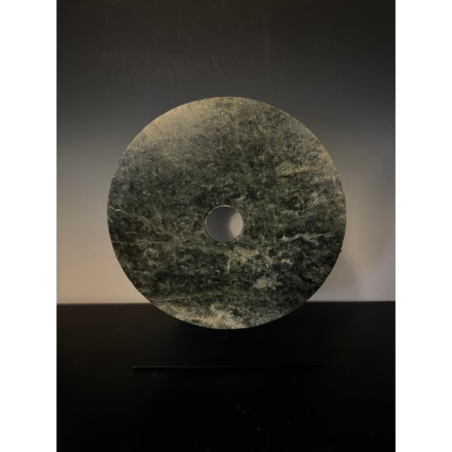 Antique Chinese Jade Disc For Sale - Image 4 of 4
