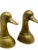 Beautiful pair of brass mallard duck bookends or statues! Heavy weighted with sand inside of these brass pieces to hold up...