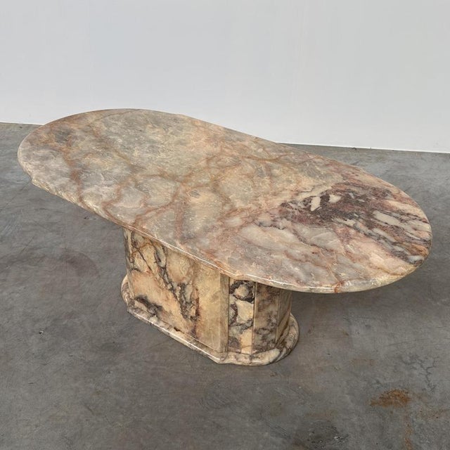 Classic Fior di Pesco Marble Coffee Table, Italy, 1970s For Sale - Image 13 of 13
