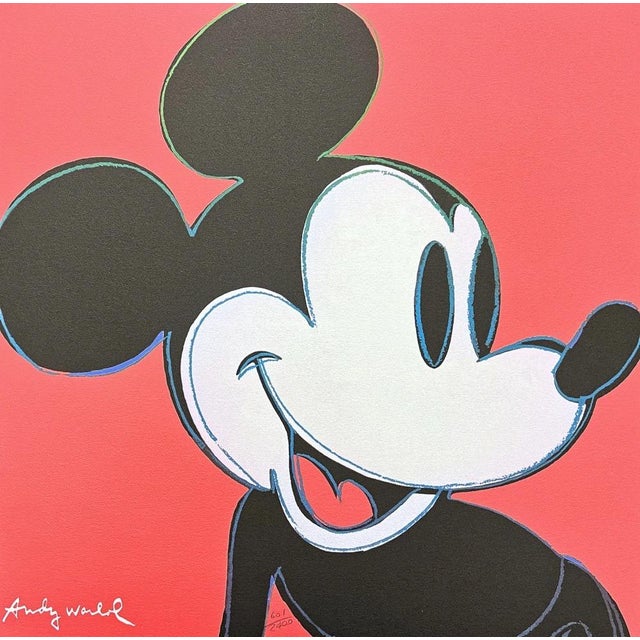 After Andy Warhol, Mickey Mouse Red, 1980s, Print For Sale - Image 6 of 6