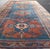 Early 20th Century Antique Persian Kurdish Gallery Rug With Blue Field and Bold Geometric Medallion For Sale - Image 5 of 13