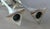 Cool Pair of Brutalist/Modernist Candlesticks, Nickel-Plated Brass, MCM Ca. 1970-80 For Sale - Image 4 of 5