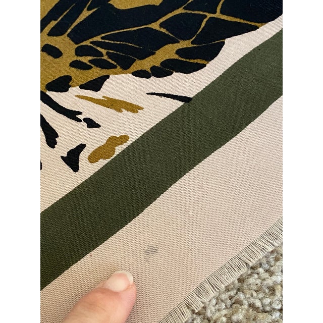 46.5” XL Wool Modernist Abstracted Butterfly Scarf (Turkey) For Sale - Image 12 of 12