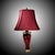 Mid 20th Century Oxblood Porcelain Ginger Jar Handled Table Lamp For Sale - Image 5 of 5