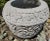 Vintage Stone Carved Balinese Garden Pot For Sale - Image 4 of 12