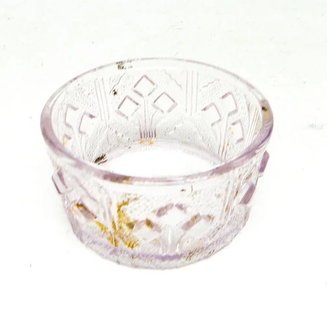 Polish Art Nouveau Caviar Box from Ząbkowice Glassworks, 1900s, in Very Good conditions. Designed 1890 to 1919 This piece...