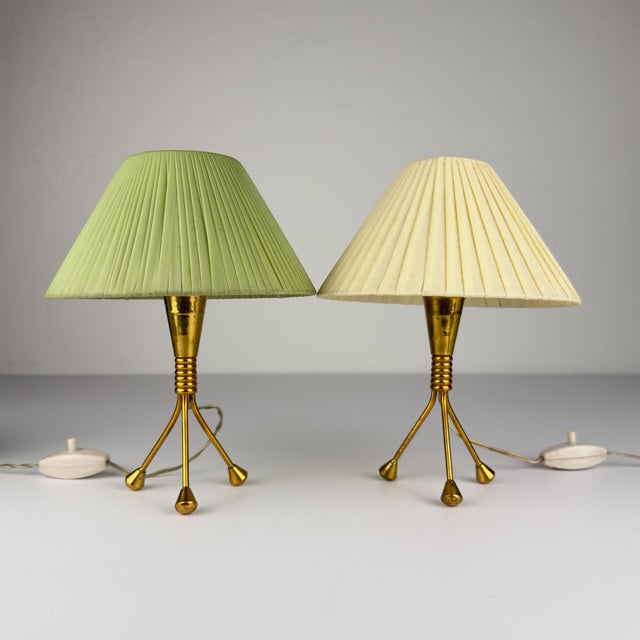 Vintage Metal Table Lamps, Italy, 1950s, Set of 2 For Sale - Image 15 of 15
