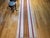 Vintage American Rag Runner, Handwoven Wool & Cotton, Stripe Pattern, 3x14 For Sale - Image 14 of 14