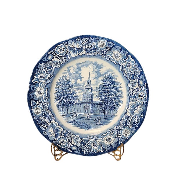 Excellent condition collection of collectable Linerty Blue china, made in England by Enoch Wedgwood Co., circa 1970s, with...