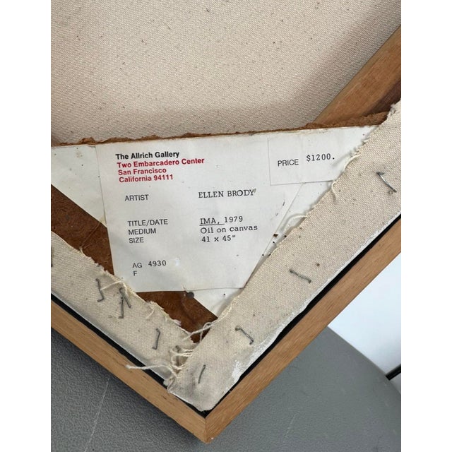 1970s 1979 Ima Oil on Canvas Ellen Brody For Sale - Image 5 of 5