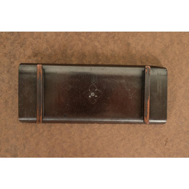 Metal Roycroft Arts & Crafts Hammered Copper Quatrefoil Pen Tray For Sale - Image 7 of 10