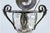Mustard Pots in Embossed Silver with Palms, Glass Cores and Resting on Claw-Shaped Feet, Set of 2 For Sale - Image 6 of 9