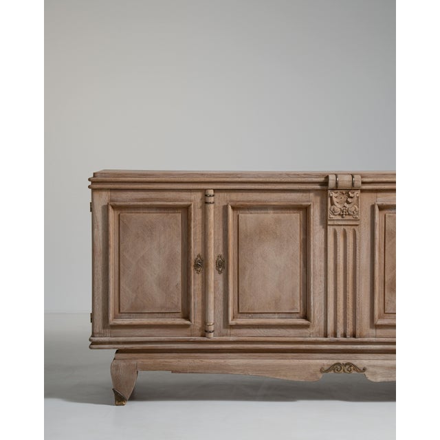 French French 1940s Oak Buffet, Antique, France, Circa 1940 For Sale - Image 3 of 14