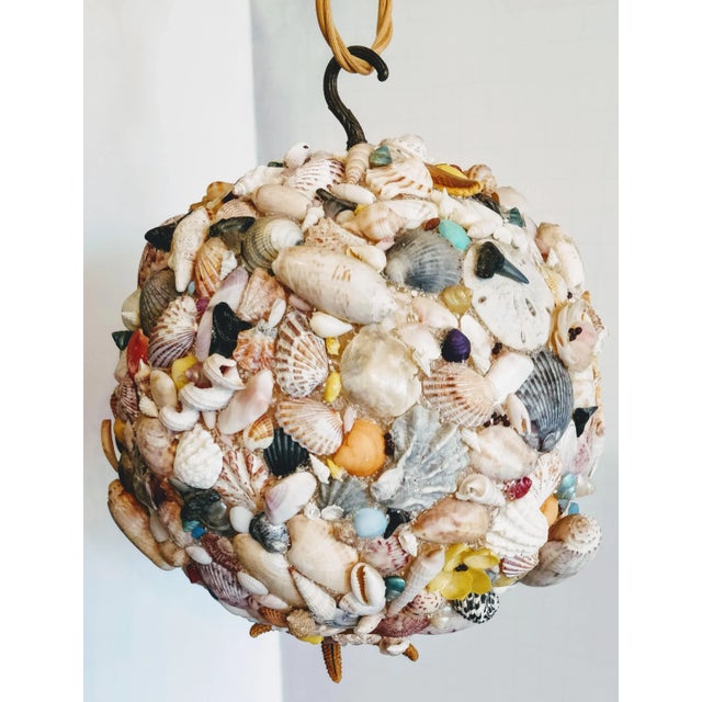 Mid Century Coastal Shell Sculpture Sphere For Sale - Image 11 of 11