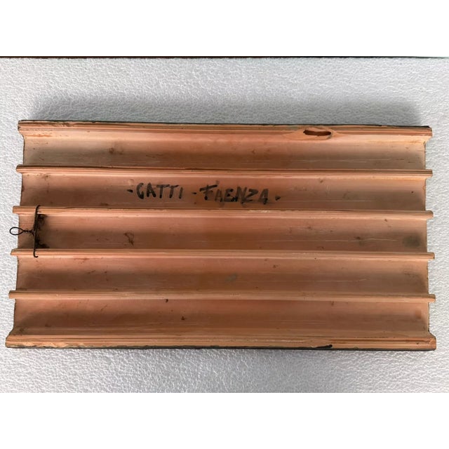 Futurist Artwork on Terracotta Tile by Riccardo Gatti, 1960s For Sale - Image 10 of 16