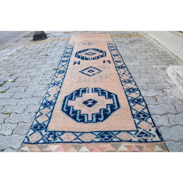 Vintage Hand Knotted Bohemian Runner For Sale - Image 6 of 11