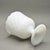 White Vintage e.o. Brody Co. Milk Glass Diamond Pattern Pedestal Planter Vase For Sale - Image 8 of 9